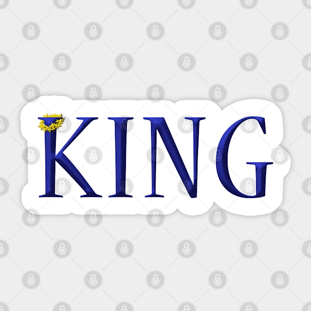 King Sticker by JenPerry